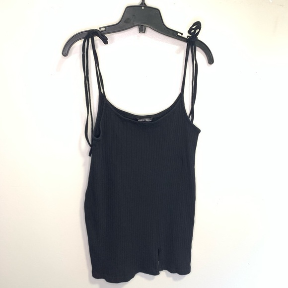 SHEIN Knot Shoulder Split Hem Suspender Dress #154 - Picture 3 of 8